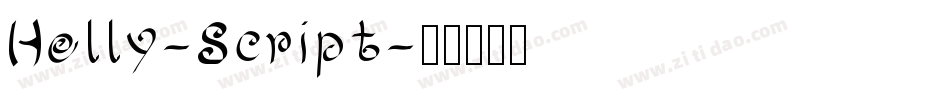 Holly-Script字体转换