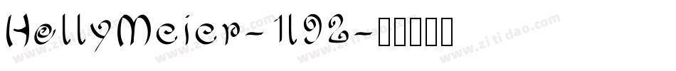 HollyMeier-1l92字体转换
