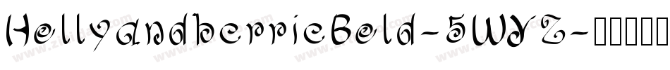 HollyandberrieBold-5WYZ字体转换