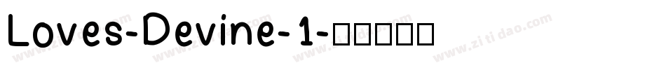 Loves-Devine-1字体转换