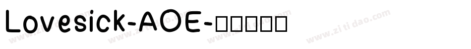Lovesick-AOE字体转换