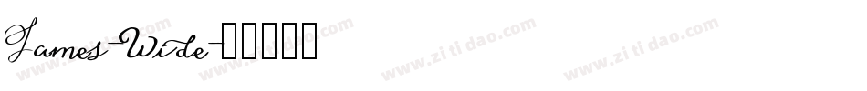 James-Wide字体转换