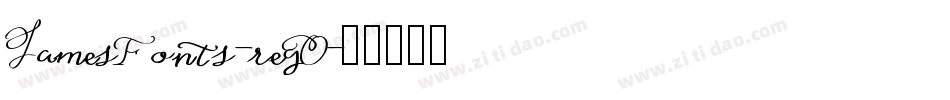 JamesFonts-regO字体转换