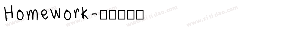 Homework字体转换