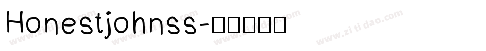 Honestjohnss字体转换