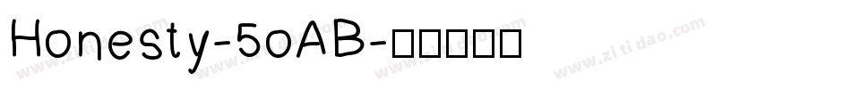 Honesty-5oAB字体转换