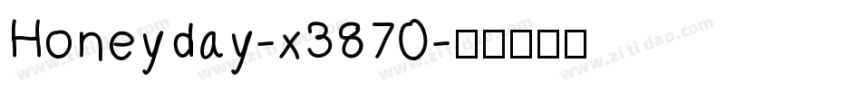 Honeyday-x3870字体转换