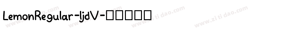 LemonRegular-ljdV字体转换
