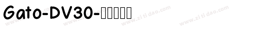 Gato-DV30字体转换