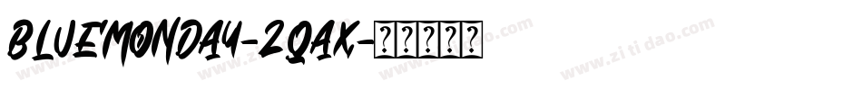 BlueMonday-2qAX字体转换