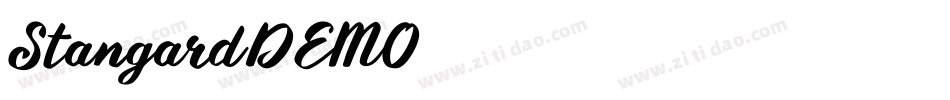 StangardDEMO字体转换