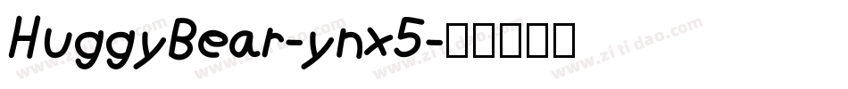HuggyBear-ynx5字体转换