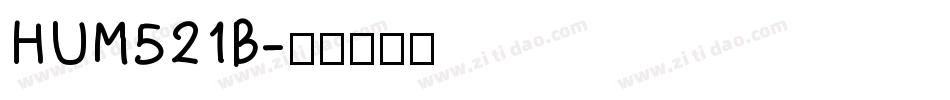 HUM521B字体转换
