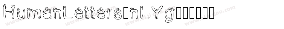HumanLetters-nLYg字体转换