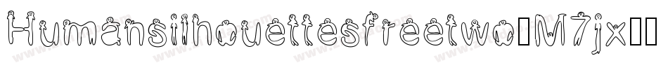 Humansilhouettesfreetwo-M7jx字体转换