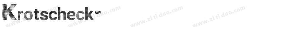 Krotscheck字体转换
