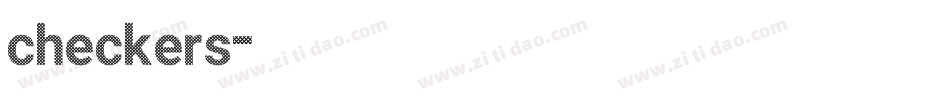 checkers字体转换