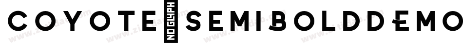 Coyote-SemiBoldDEMO-3字体转换