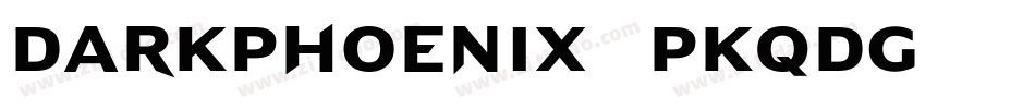 DarkPhoenix-PKqdg字体转换