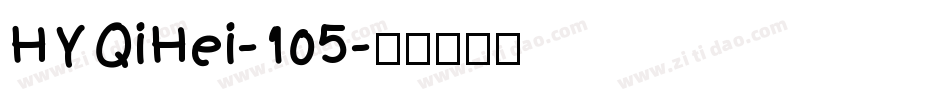 HYQiHei-105字体转换