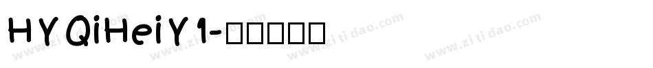 HYQiHeiY1字体转换