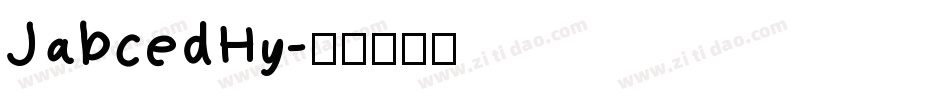 JabcedHy字体转换
