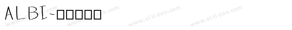 ALBI字体转换