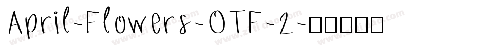 April-Flowers-OTF-2字体转换