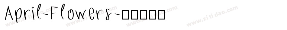 April-Flowers字体转换