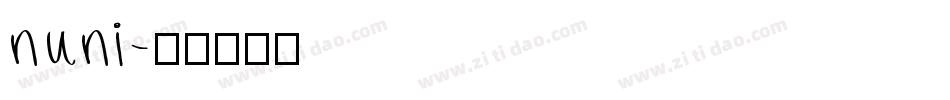 nuni字体转换