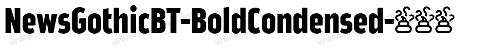 NewsGothicBT-BoldCondensed字体转换