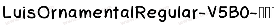 LuisOrnamentalRegular-V5B0字体转换