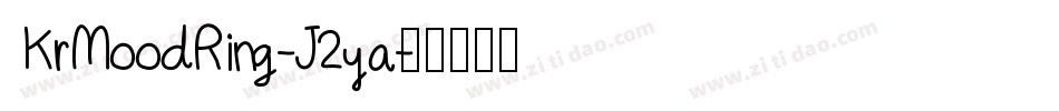 KrMoodRing-J2ya字体转换