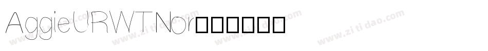 AggieURWTNor字体转换