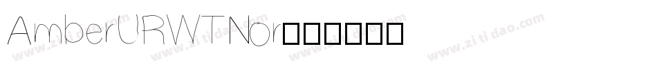 AmberURWTNor字体转换