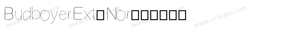 BudboyerExt-Nor字体转换
