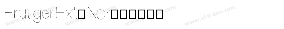 FrutigerExt-Nor字体转换