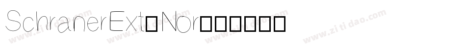 SchranerExt-Nor字体转换