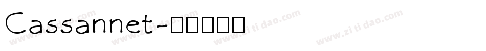 Cassannet字体转换