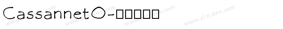 CassannetO字体转换