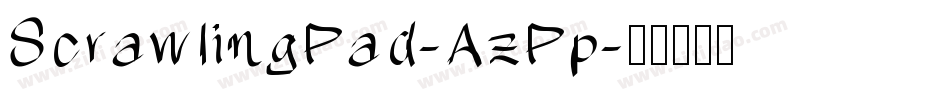 ScrawlingPad-AzPp字体转换