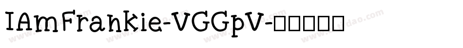 IAmFrankie-VGGpV字体转换