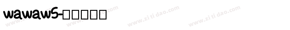 wawaw5字体转换