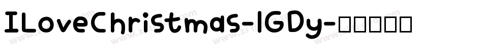 ILoveChristmas-lGDy字体转换