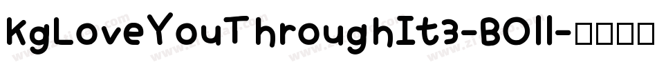 KgLoveYouThroughIt3-BOll字体转换