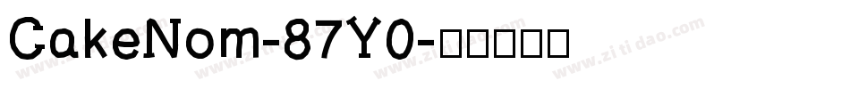 CakeNom-87Y0字体转换