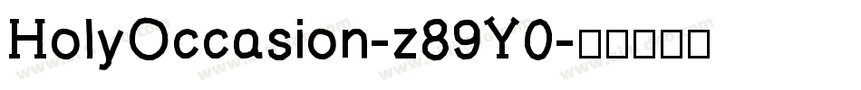 HolyOccasion-z89Y0字体转换