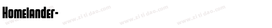 Homelander字体转换