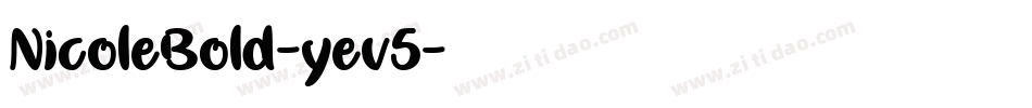 NicoleBold-yev5字体转换