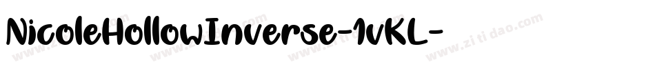 NicoleHollowInverse-1vKL字体转换